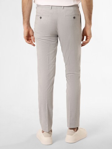 Finshley & Harding Slim fit Pleated Pants ' California ' in Grey