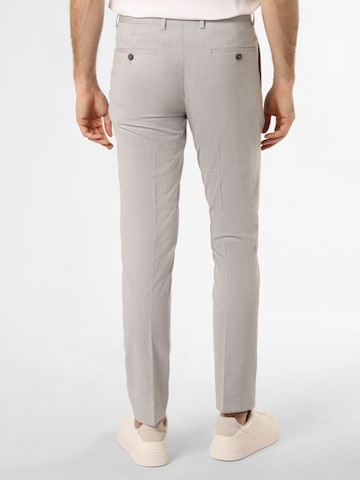 Coupe slim Pantalon à plis ' California ' Finshley & Harding en gris