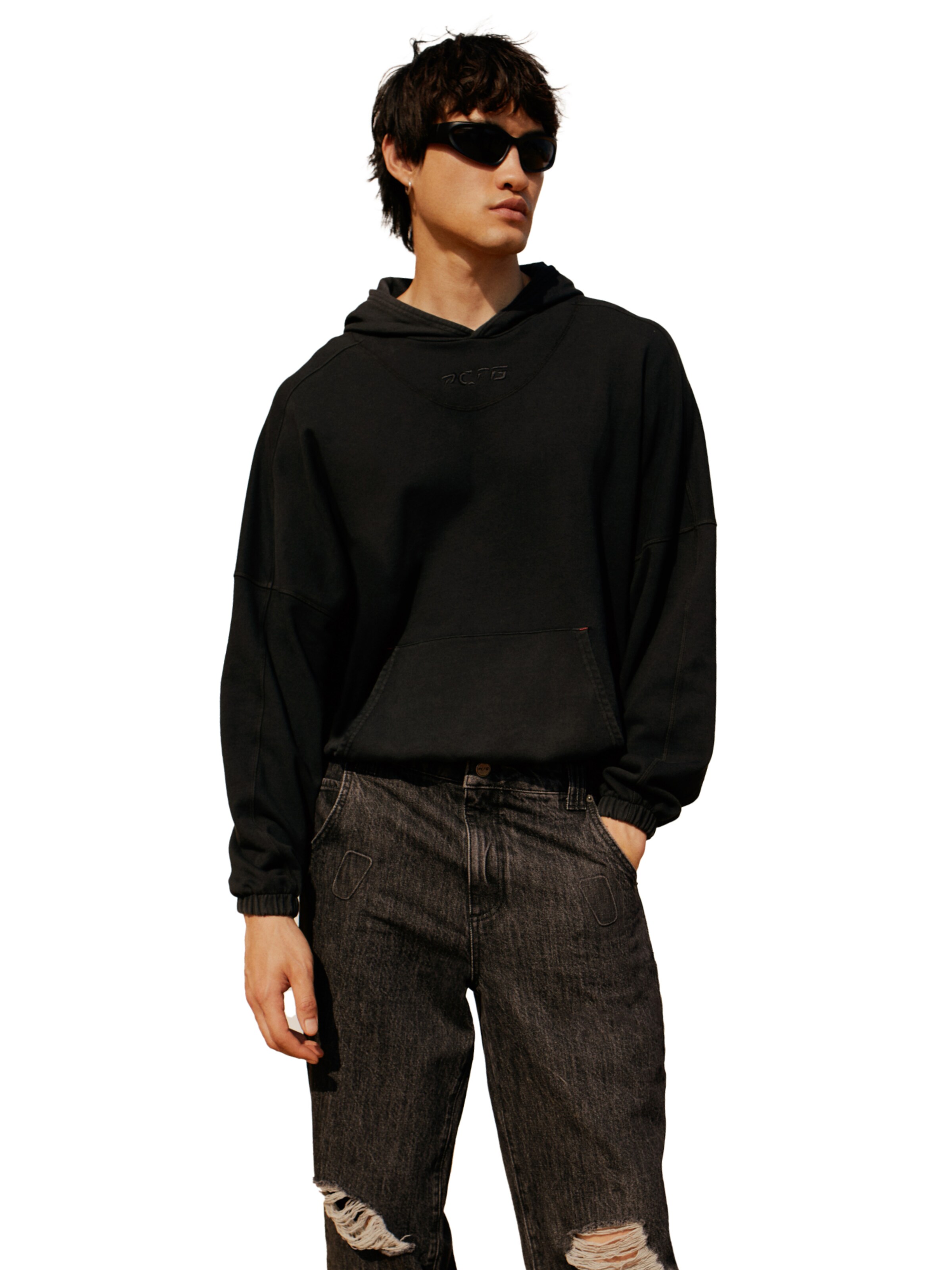 PCFG Sweatshirt in Black: front