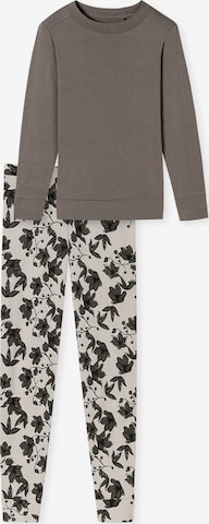 SCHIESSER Pyjama ' Contemporary Nightwear ' in Grijs: voorkant
