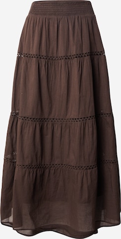 brūns PIECES Svārki 'PCASTRID': no priekšpuses