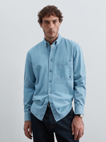 Coupe regular Chemise ' ' Scalpers en bleu