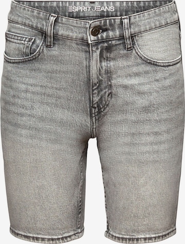 ESPRIT Slimfit Jeans in Grijs: voorkant