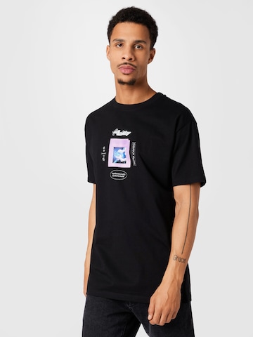 T-Shirt 'Catch Em' Mister Tee en noir : devant