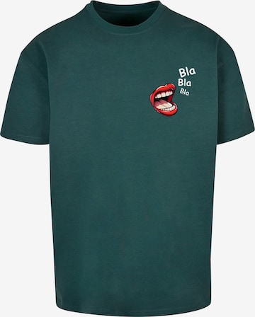 T-Shirt 'Bla Bla Bla Comic' Merchcode en vert : devant