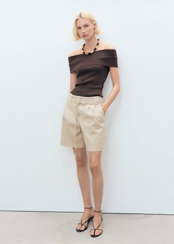 MANGO Regular Pants 'Paulo' in Beige