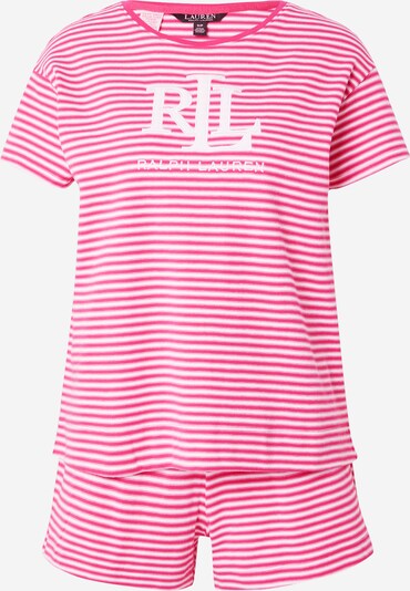 Lauren Ralph Lauren Pidžama u roza / svijetloroza / bijela, Pregled proizvoda