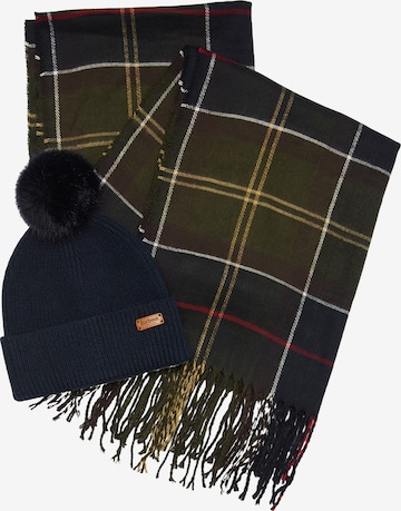 Bonnet Barbour en bleu : devant