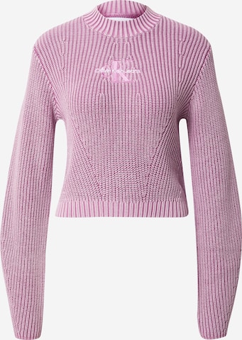 Calvin Klein Sweater in Purple: front