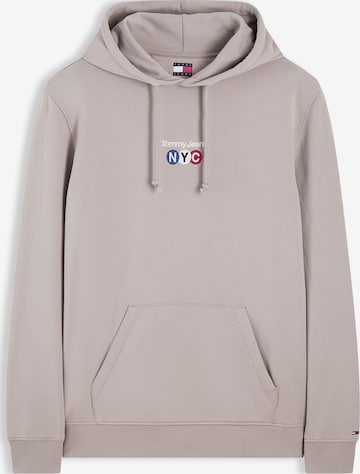 pilka Tommy Jeans Megztinis be užsegimo 'NYC': priekis