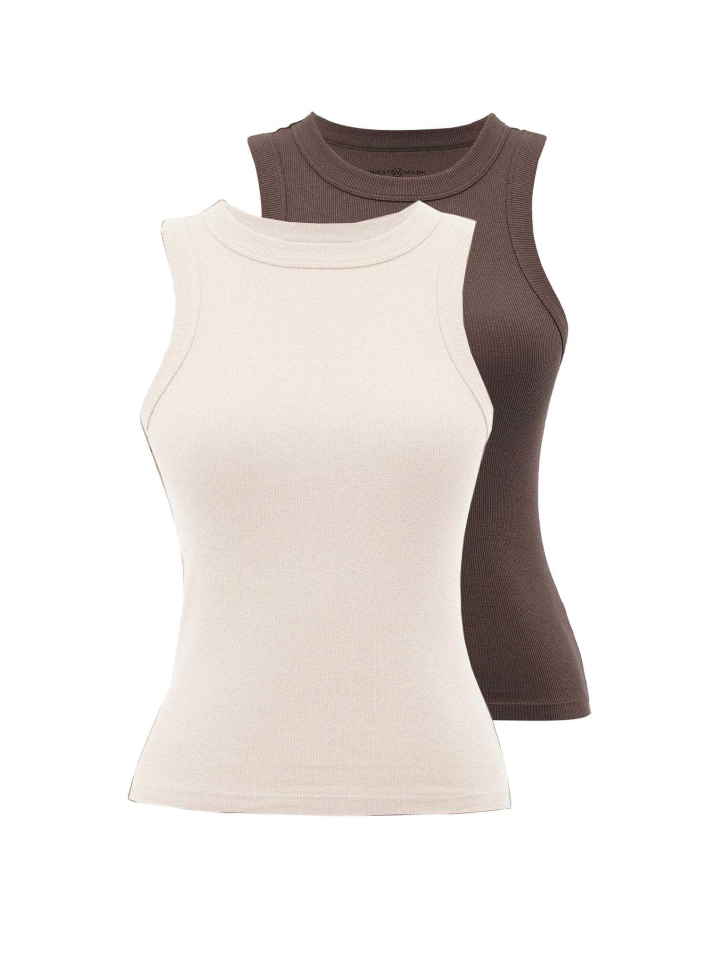 Top 'CLARA' di WESTMARK LONDON in beige: frontale