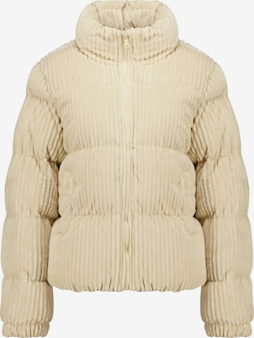 Manteau d’hiver Deeluxe en beige : devant