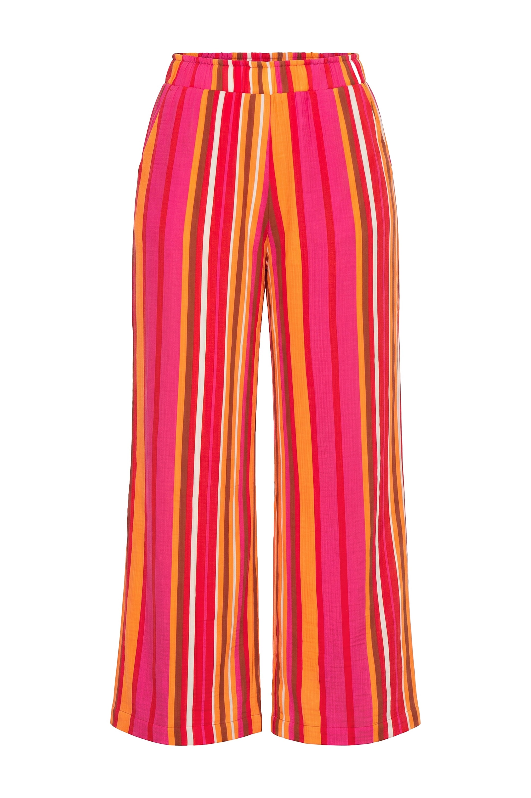 Studio Untold Trousers in 42/Regular in Brown / Orange / Fuchsia / White, Item view
