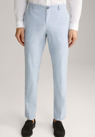 JOOP! Slim fit Pleated Pants in Blue: front