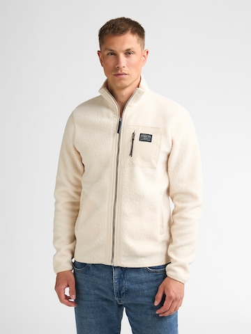 Petrol Industries Fleece Jacket in White: front