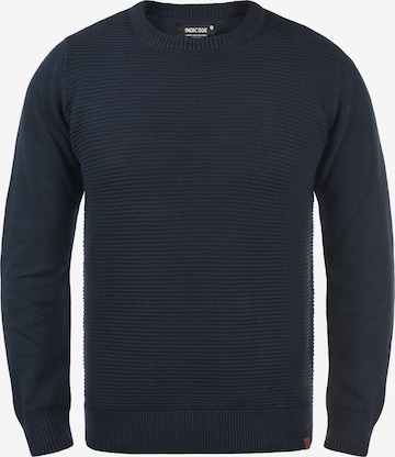 INDICODE JEANS Strickpullover 'Ricardo' in Blau: predná strana