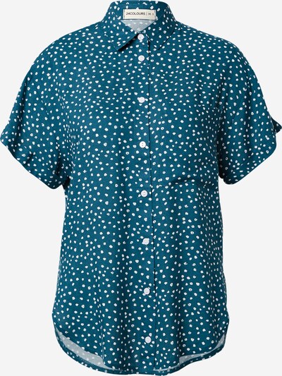 24COLOURS Blouse in Petrol / White, Item view