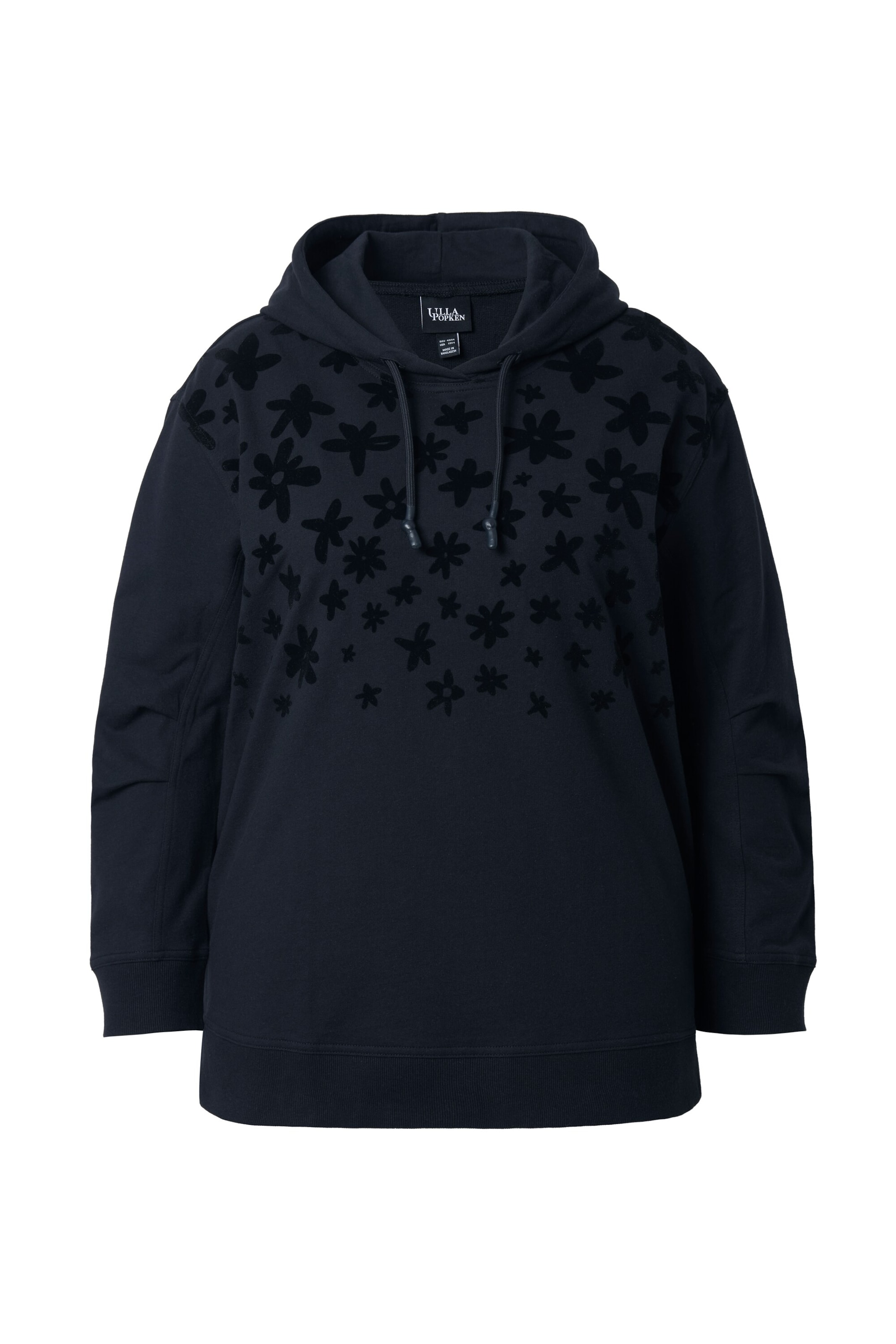 Ulla Popken Sweatshirt in Schwarz: Vorderseite
