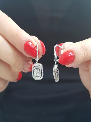 EinStein Diamant Ohrringe‌‌‌‌‌‌‌ in Silber