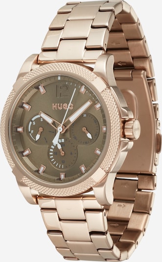 HUGO Red Reloj analógico en oro rosa / caqui, Vista del producto