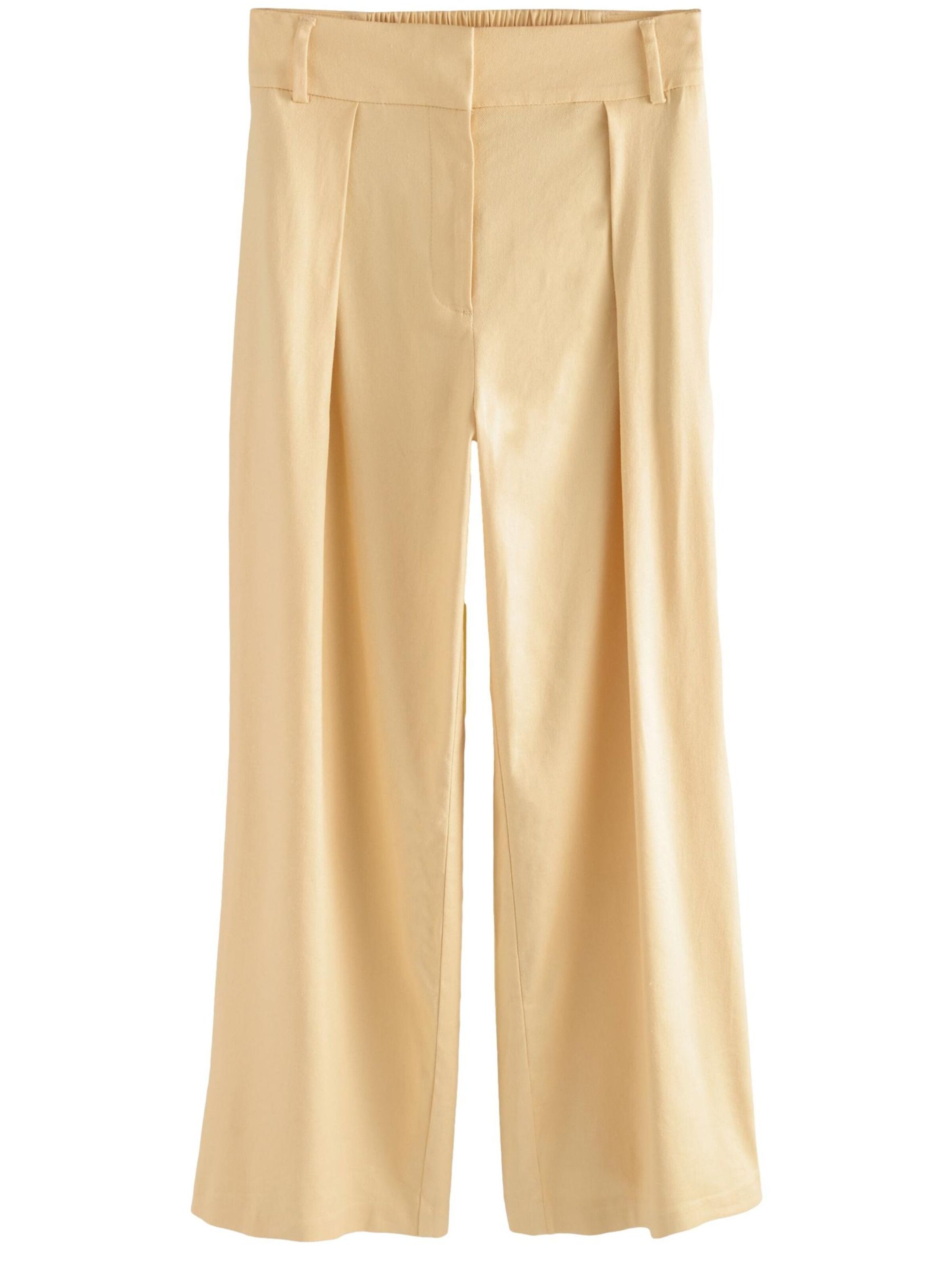 Next Wide Leg Housut värissä keltainen: etupuoli