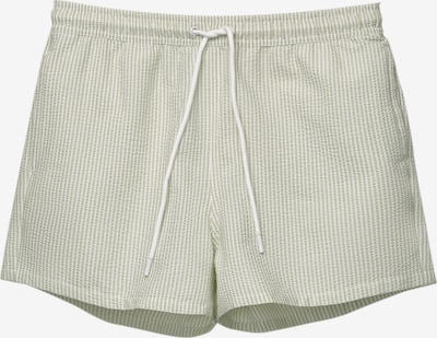 Pull&Bear Uimashortsit värissä pastellinvihreä / valkoinen, Tuotenäkymä