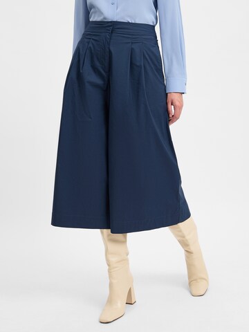 Ipuri Wide leg Broek in Blauw: voorkant