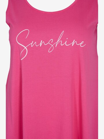 Zizzi Top 'Vmy' in Pink