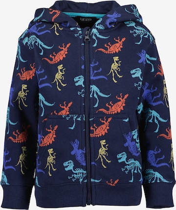 BLUE SEVEN - Sudadera con cremallera en azul: frente
