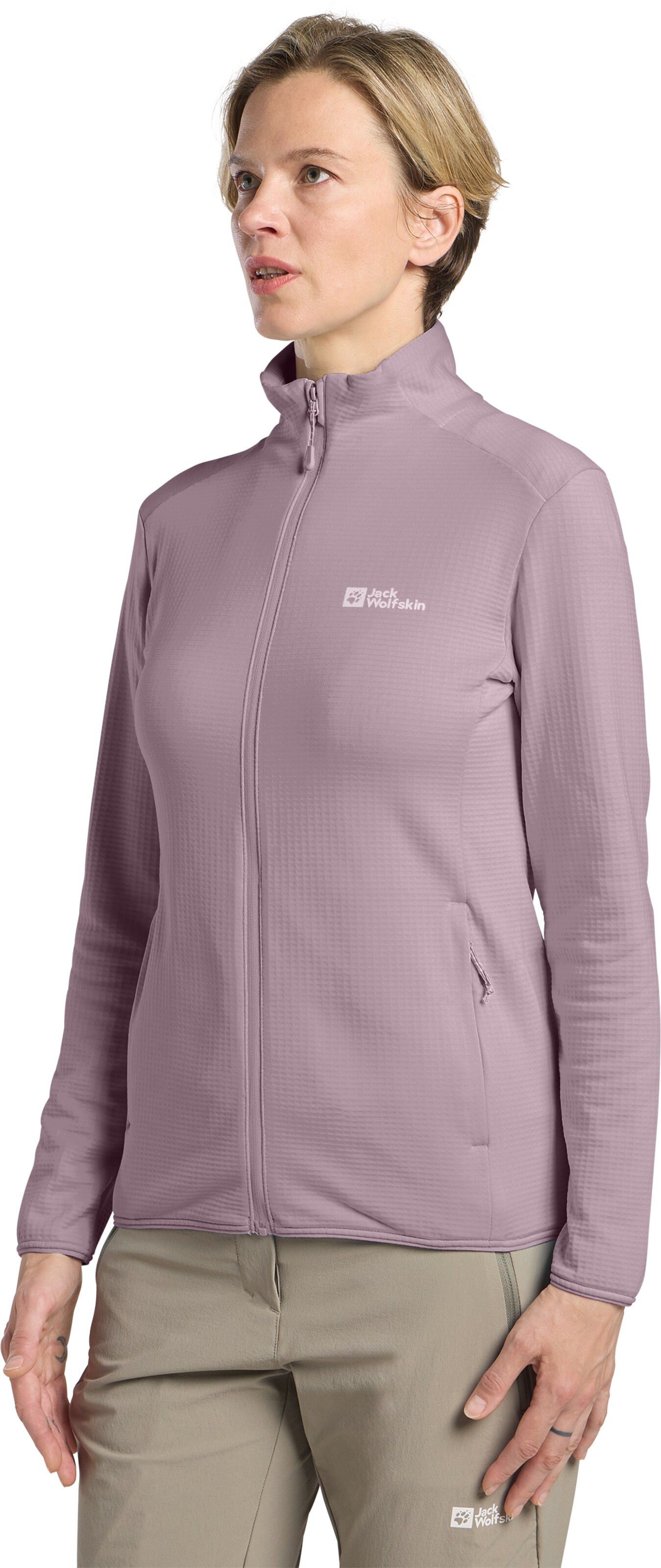 JACK WOLFSKIN Funktionsfleecejacke in Lila: Vorderseite