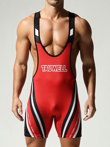 TAUWELL Sportunterhose 'Fitness Wrestling' in Rot: Vorderseite