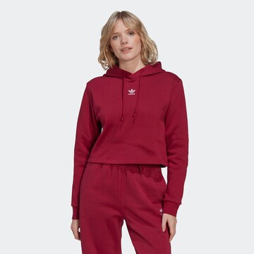 Sweat-shirt 'Adicolor Essentials Fleece' ADIDAS ORIGINALS en rouge : devant