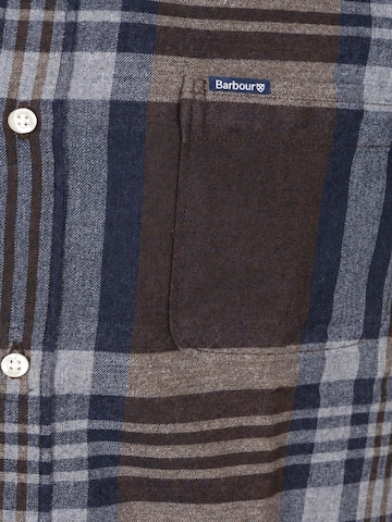 Barbour Regular fit Button Up Shirt 'Fortrose' in Brown