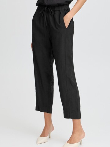 b.young Loosefit Broek 'BYJoannie' in Zwart: voorkant