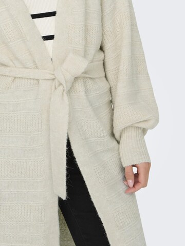 ONLY Gebreid vest 'SELESTA' in Beige