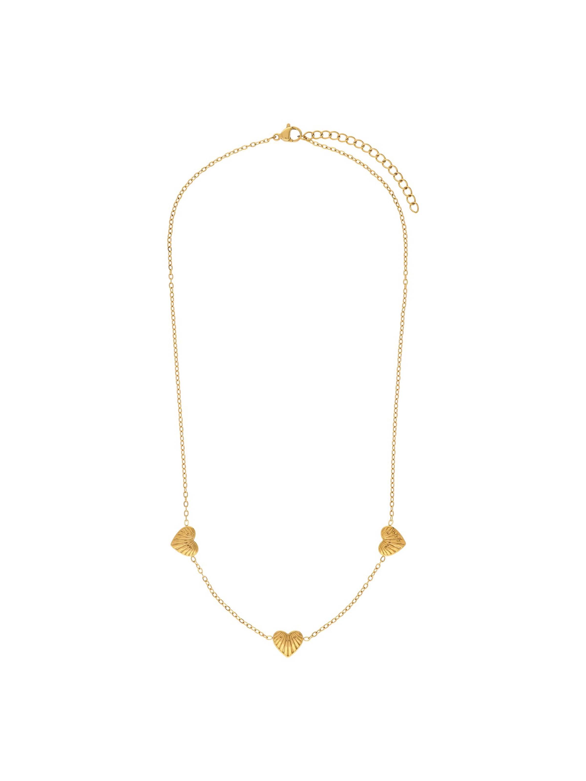 Lucardi Ketting 'Herz' in Goud: voorkant