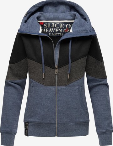 NAVAHOO Zip-Up Hoodie 'Honigperle' in Blue