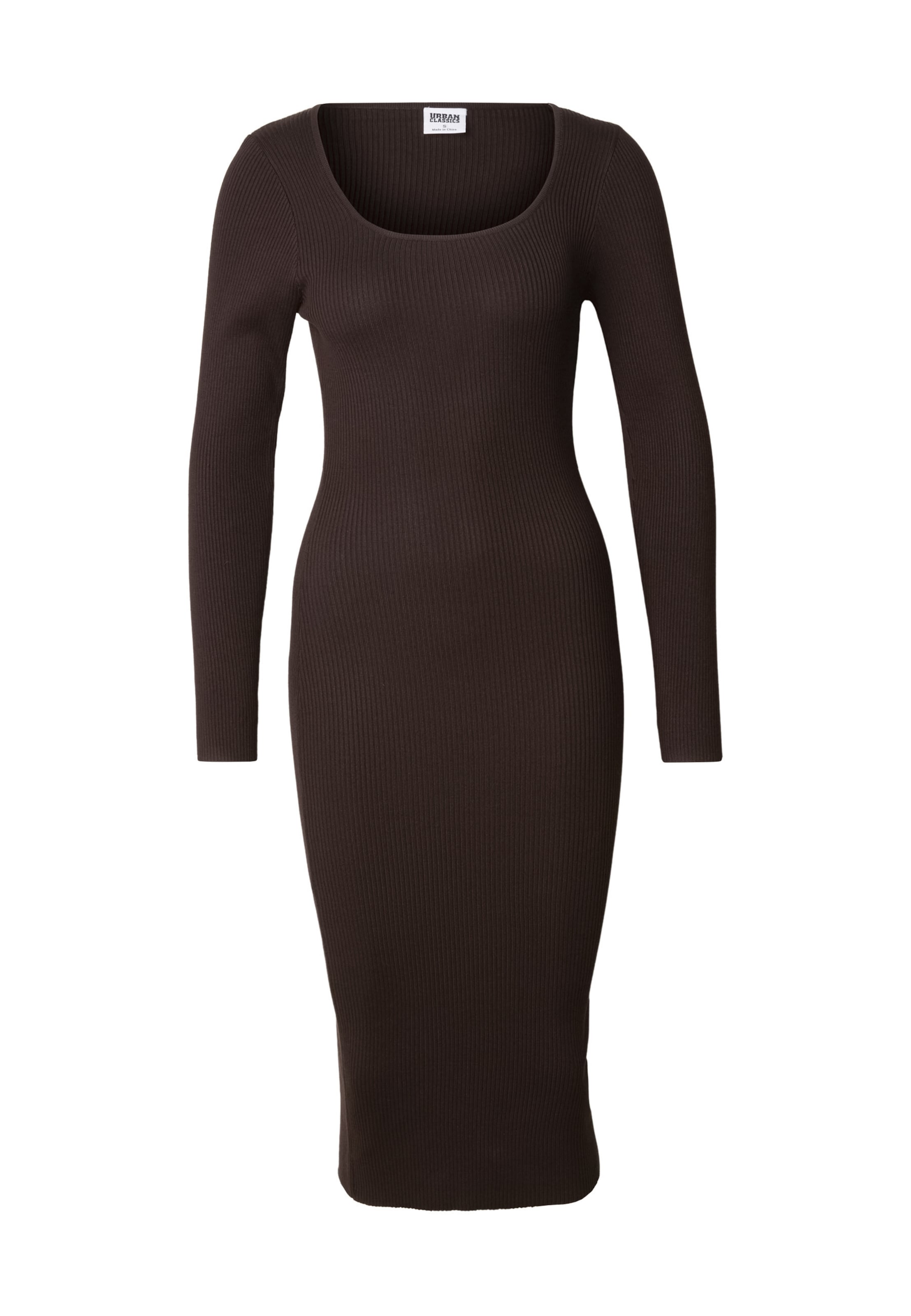 Urban Classics Jurk in Bruin: voorkant