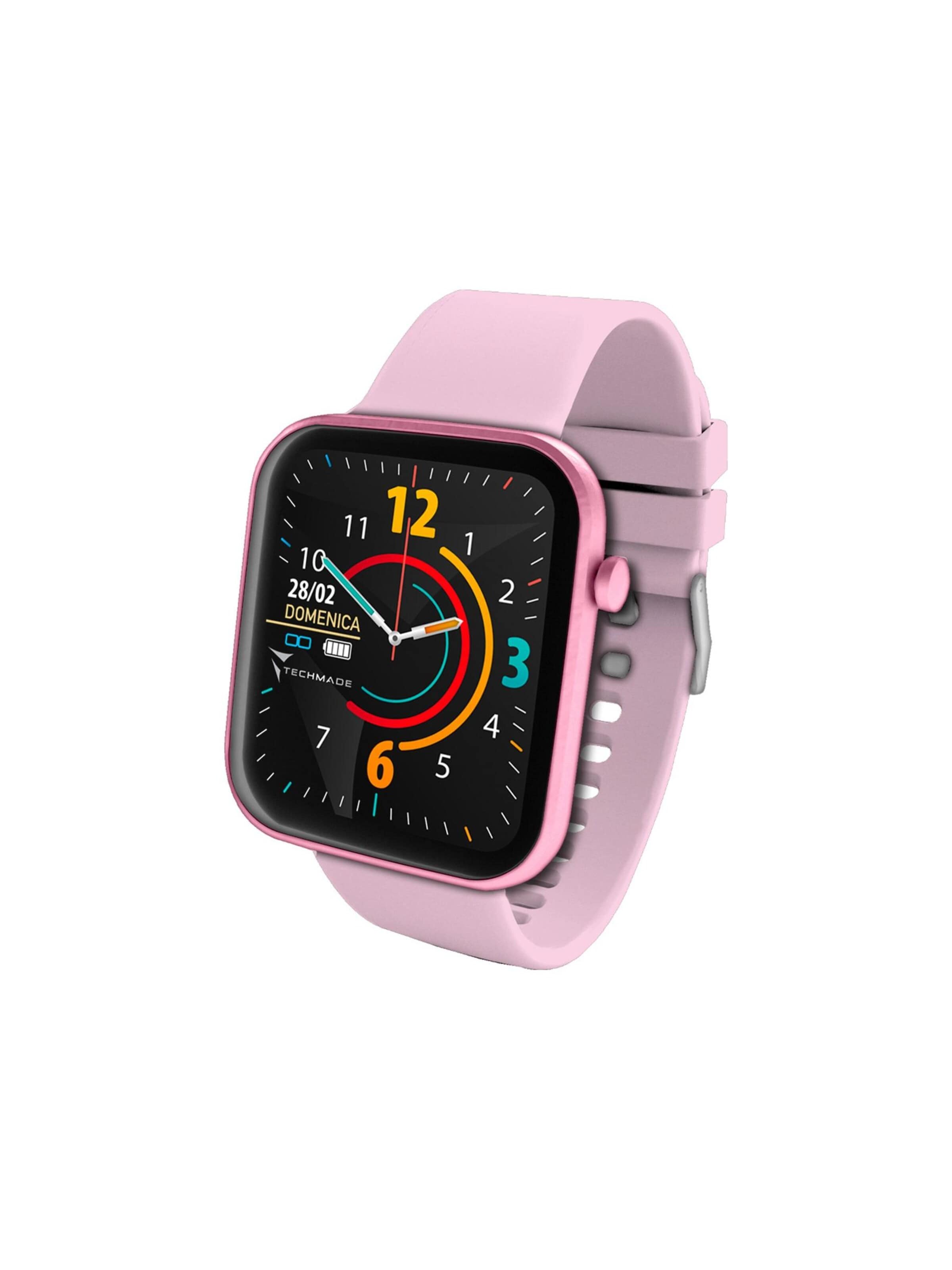 Techmade Digitaluhr 'Hava'‌‌‌‌ in Pink: Vorderseite