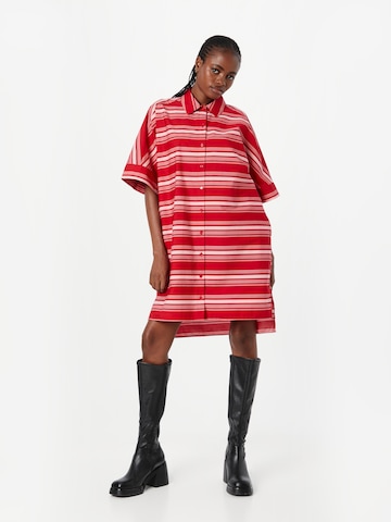 Robe-chemise UNITED COLORS OF BENETTON en rouge : devant