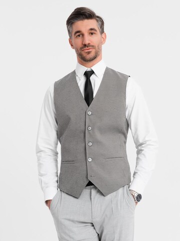 Ombre Vest in Grey: front