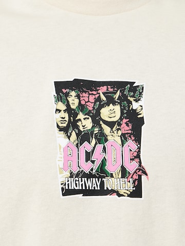 T-Shirt 'ACDC Highway To Hell' Recovered en jaune