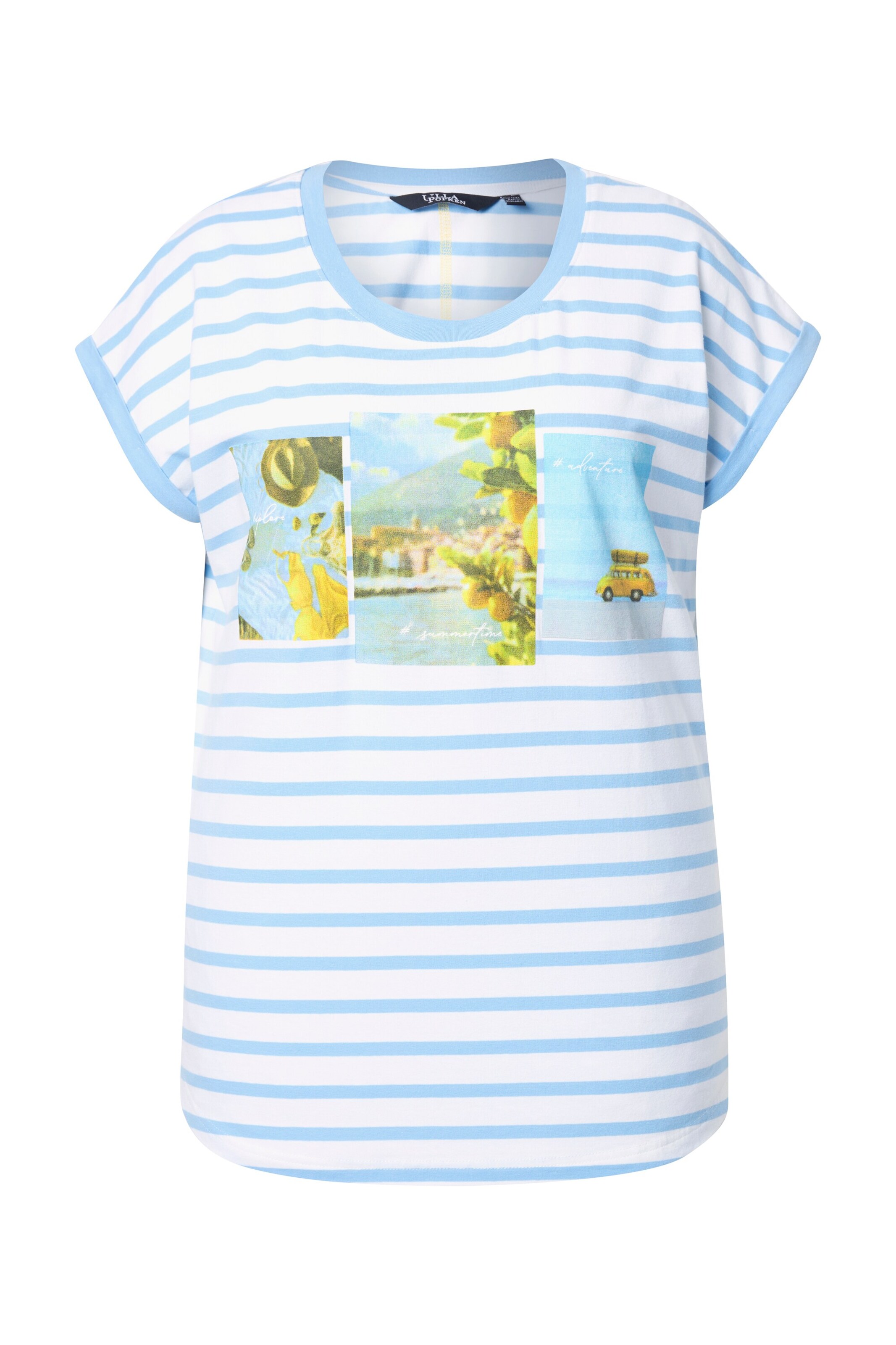 Ulla Popken Shirt in Blauw: voorkant