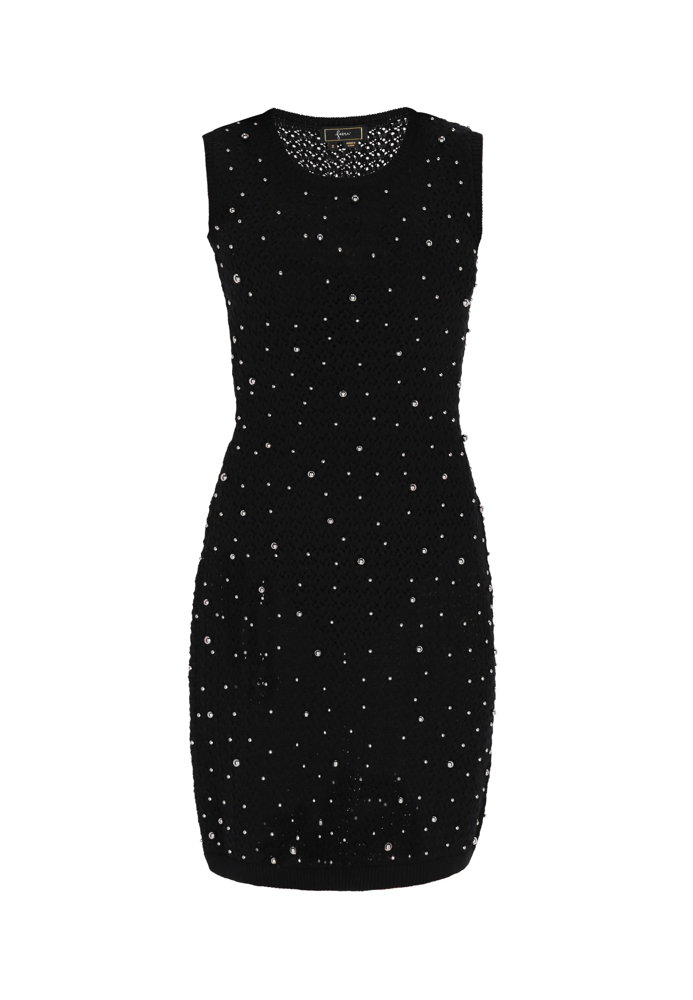 faina Dress in Black: front