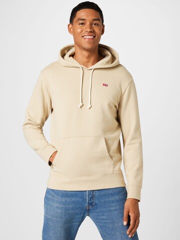 LEVI'S ® Regular Fit Sweatshirt 'Original Housemark Hoodie' in Beige: predná strana