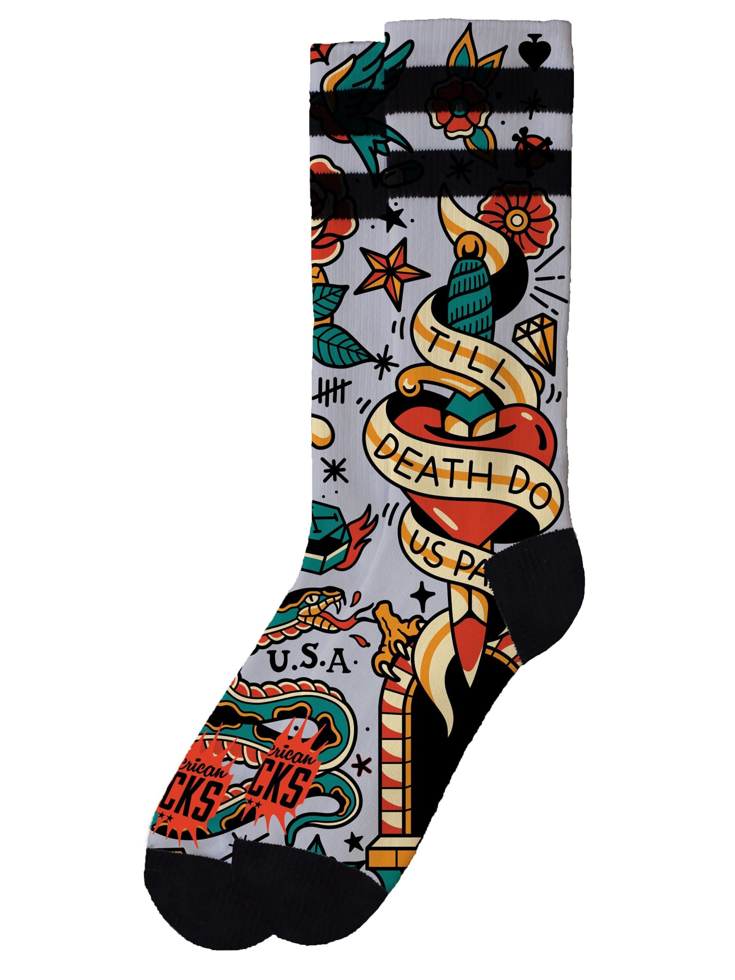 American Socks - Calcetines 'Till Death Do Us Part' en Mezcla de colores: frente