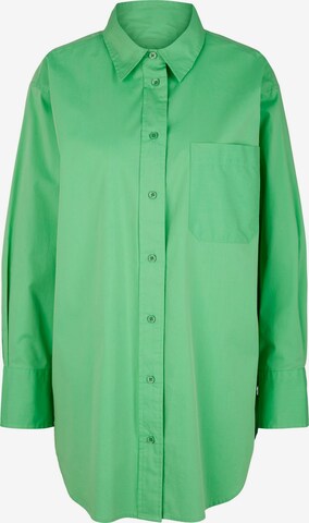 TOM TAILOR DENIM Blouse in Groen: voorkant