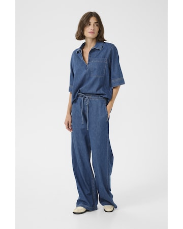 CULTURE Loosefit Hose in Blau