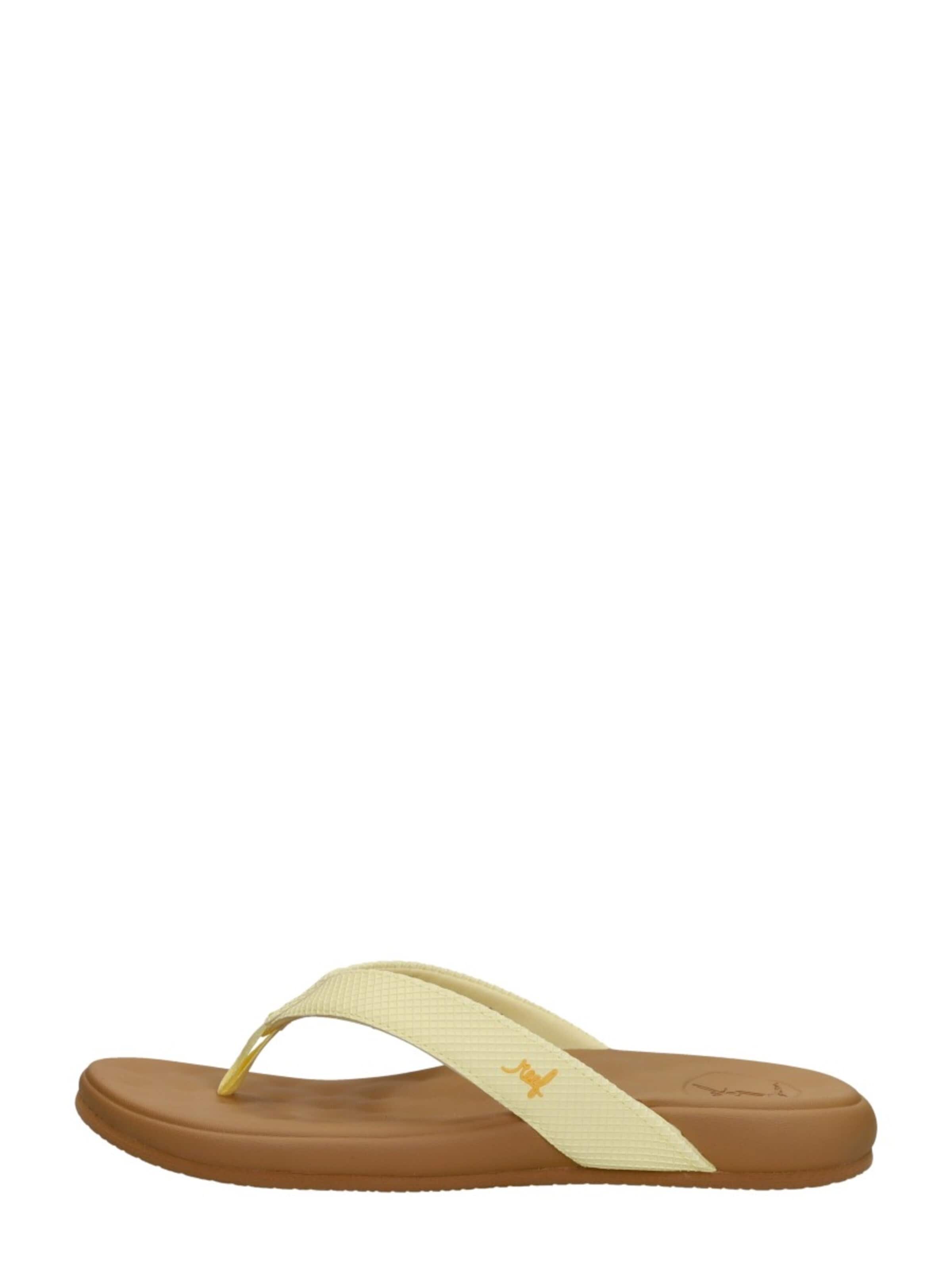 REEF Teenslipper 'Cushion Harmony' in Geel: voorkant