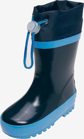 PLAYSHOES Rubber boot in Blue: front
